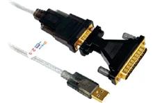کابل تبدیل USB به RS232 دی تک مدل دی تی 5003 ای همراه مبدل 9 به 25 پین